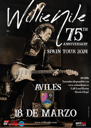 WILLIE NILE (USA) en Avilés - 75th Anniversary Tour