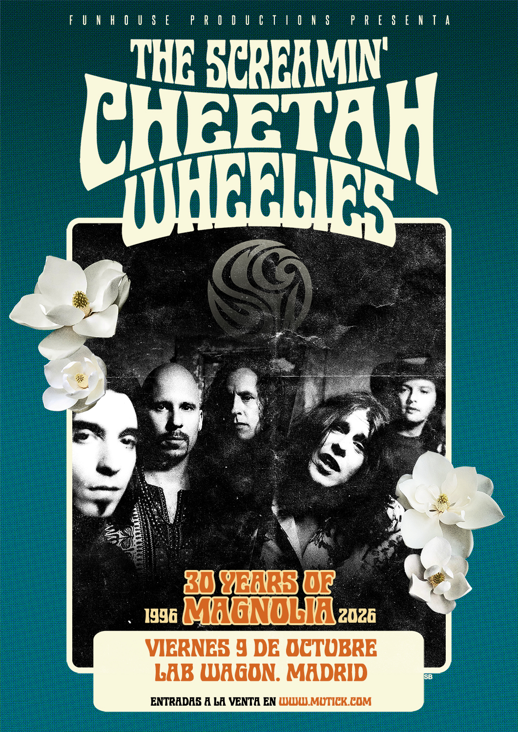  THE SCREAMIN' CHEETAH WHEELIES (USA) en Madrid - 2026 - Mutick