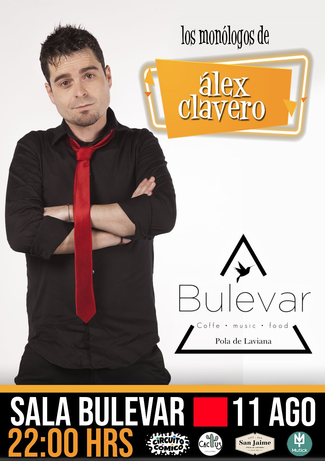 Viernes de comedia en Bulevar con Alex Clavero - Mutick