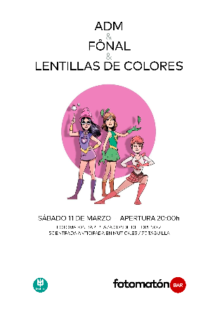 ADM + FÔNAL + LENTILLAS DE COLORES en Madrid - CANCELADO