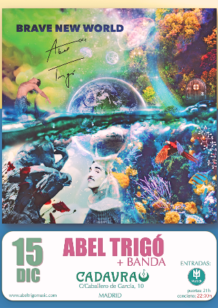Abel Trigó (con banda) en Madrid