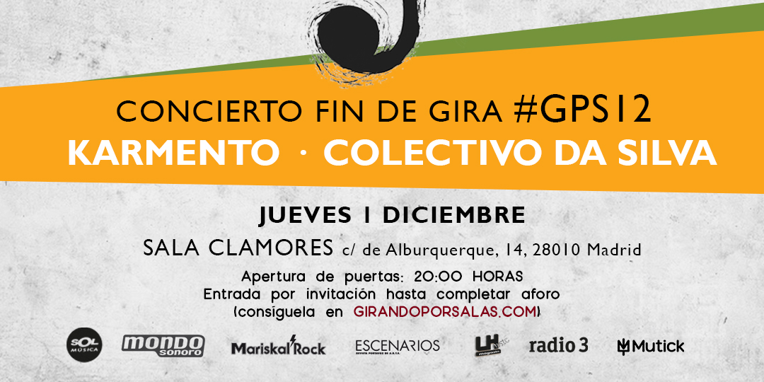CONCIERTO FIN DE GIRA #GPS12: COLECTIVO DA SILVA + KARMENTO en Madrid