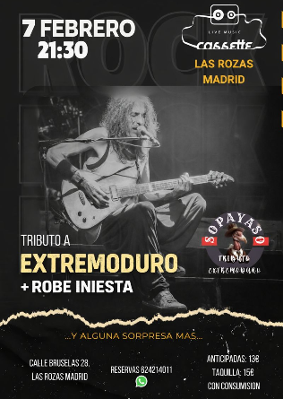 So Payaso en Cassette - Tributo a Extremoduro y Robe en Las Rozas Madrid
