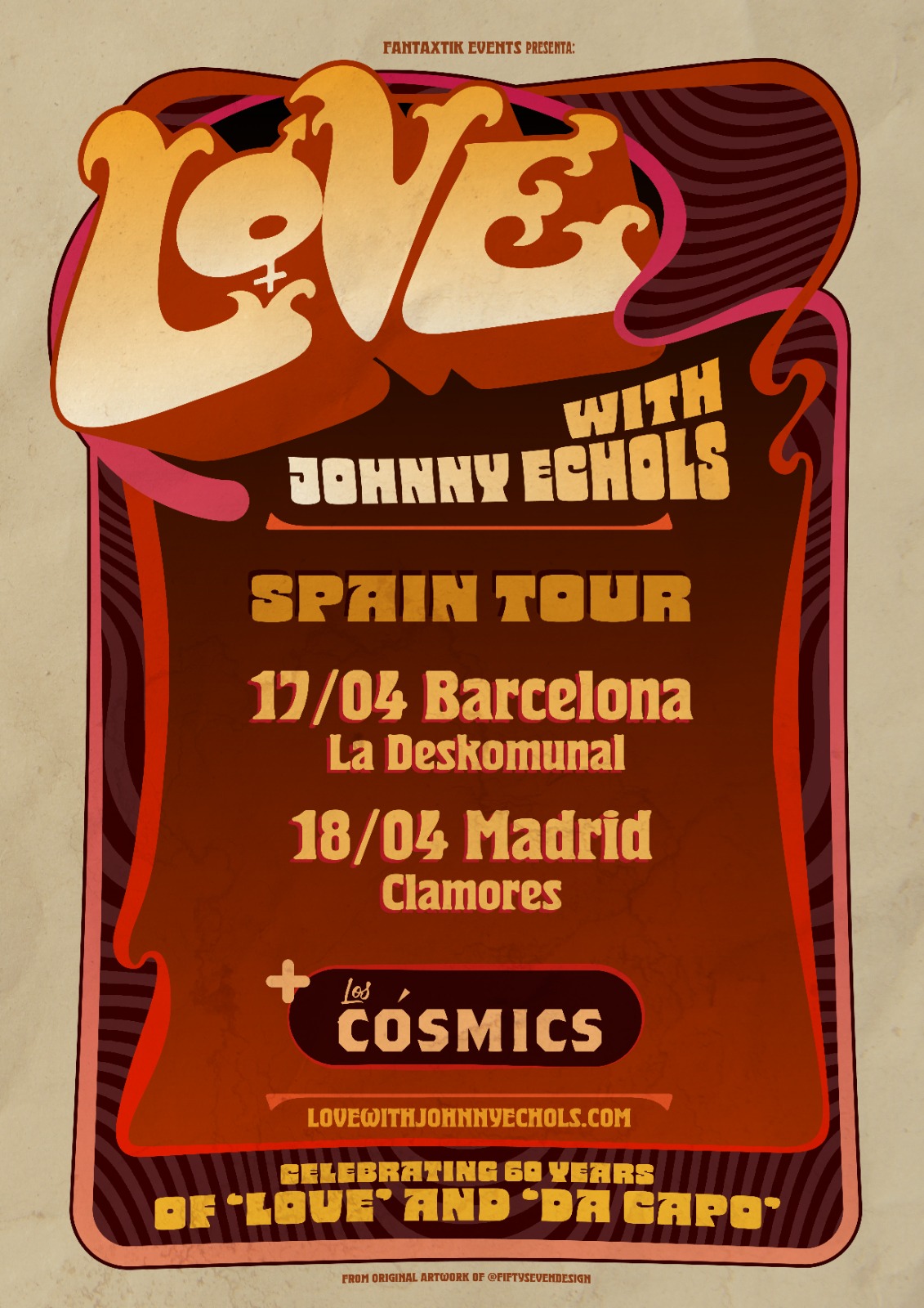 LOVE with Johnny Echols (USA) en Madrid - Mutick