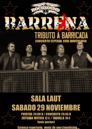 BARRENA - ESPECIAL XVIII ANIVERSARIO en Barcelona