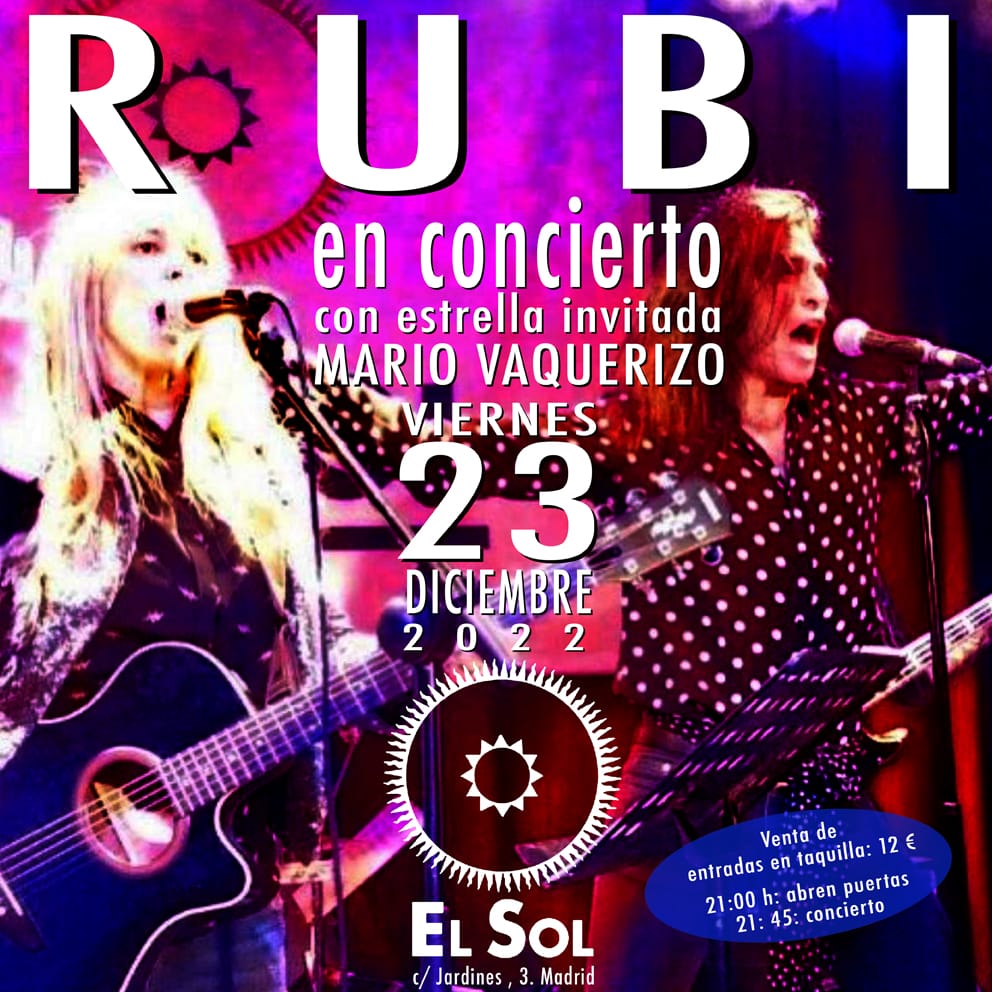 RUBI en Madrid - Mario Vaquerizo estrella invitada - Mutick