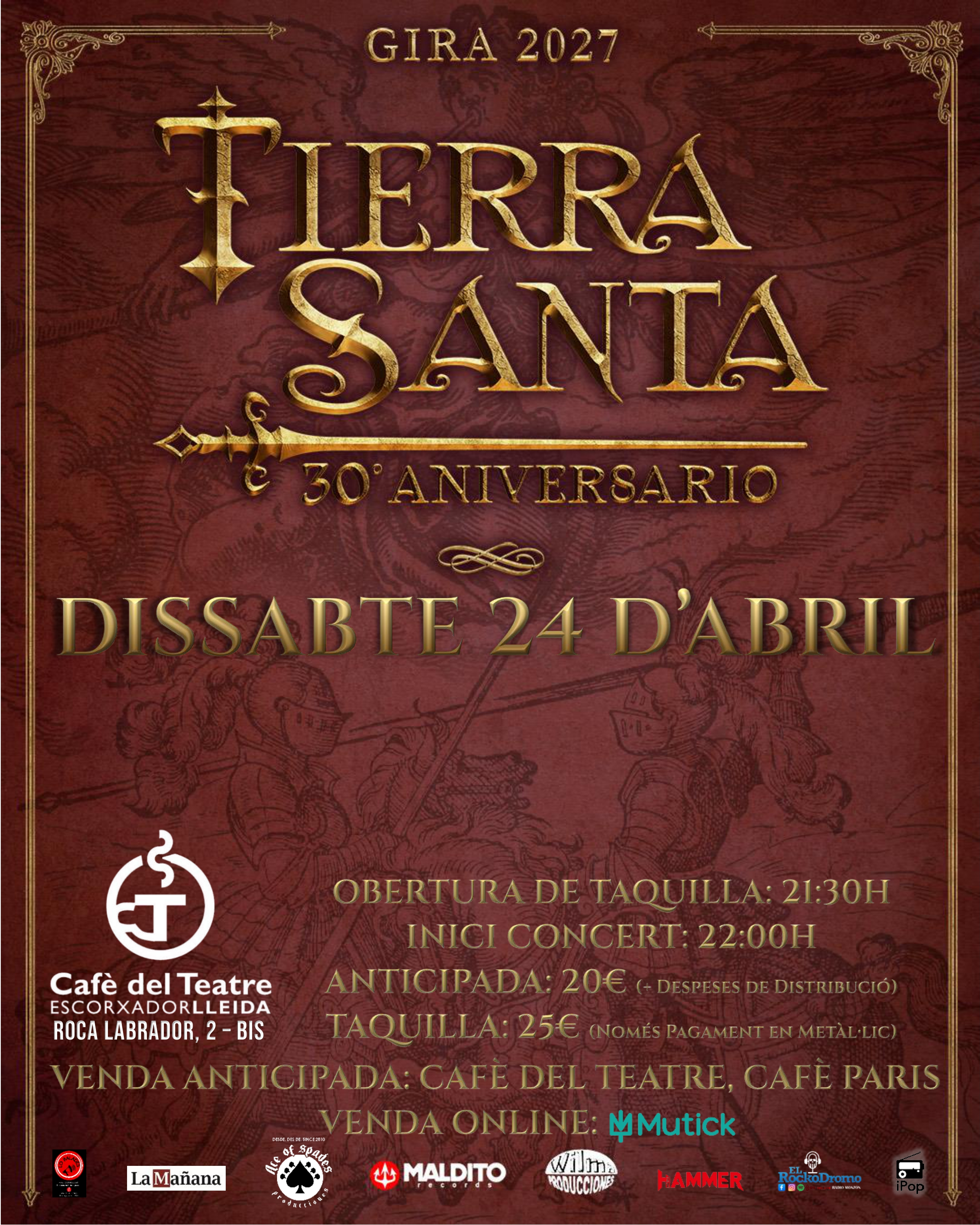TIERRA SANTA en Lleida - Mutick