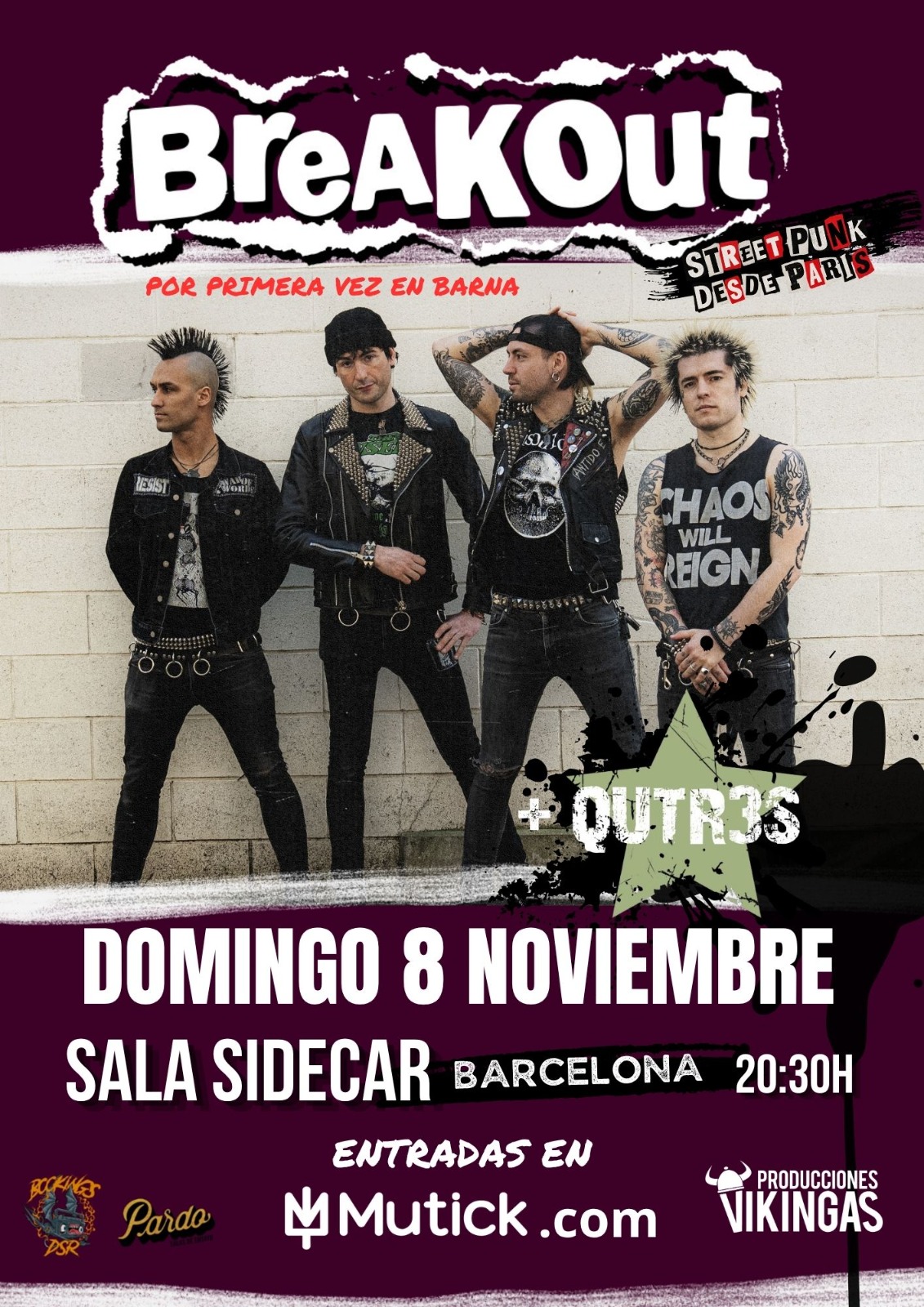 BreAKOut en + Qutr3s en Barcelona - Mutick
