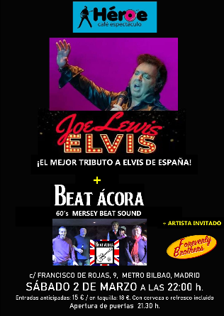 Joe Lewis Elvis + Beat Ácora and Foreverly Brothers en Madrid