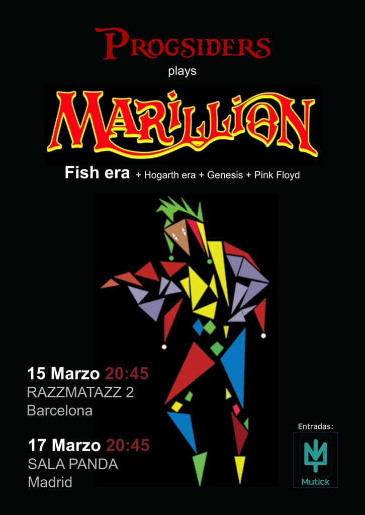 PROGSIDERS plays Marillion en Madrid - Mutick