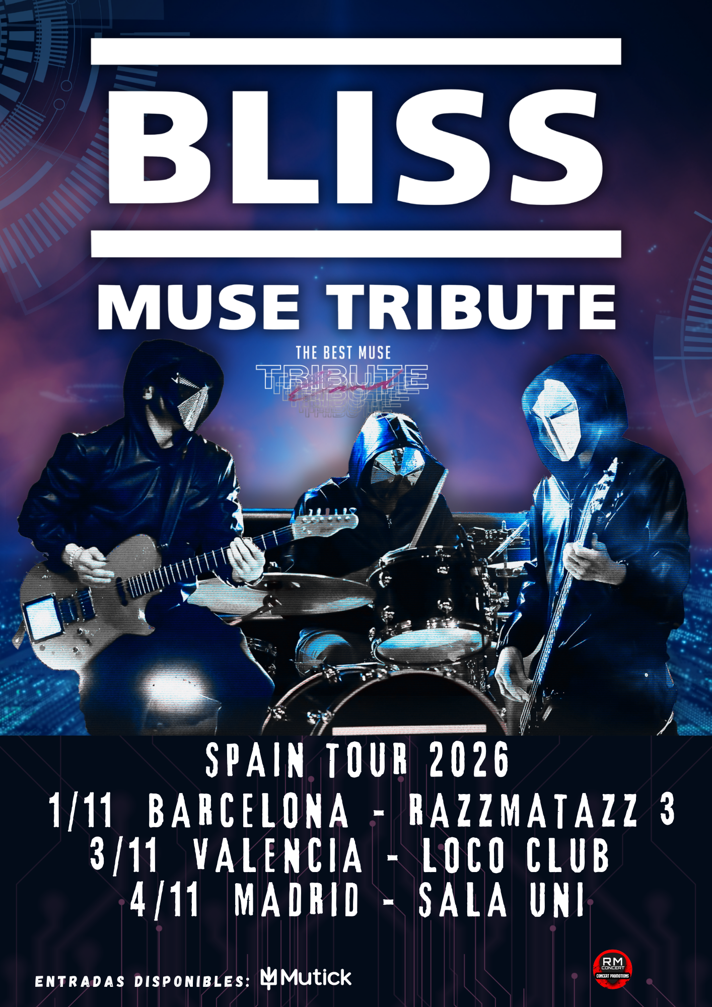 BLISS - Tributo a MUSE en Barcelona - Mutick