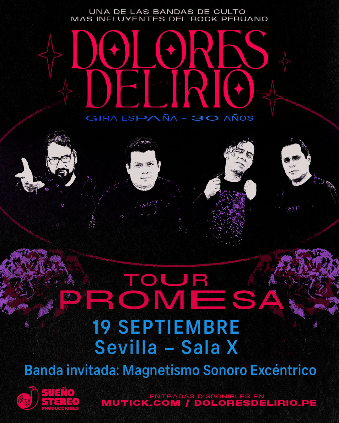 DOLORES DELIRIO en Sevilla - GIRA 30 ANIVERSARIO  - Mutick