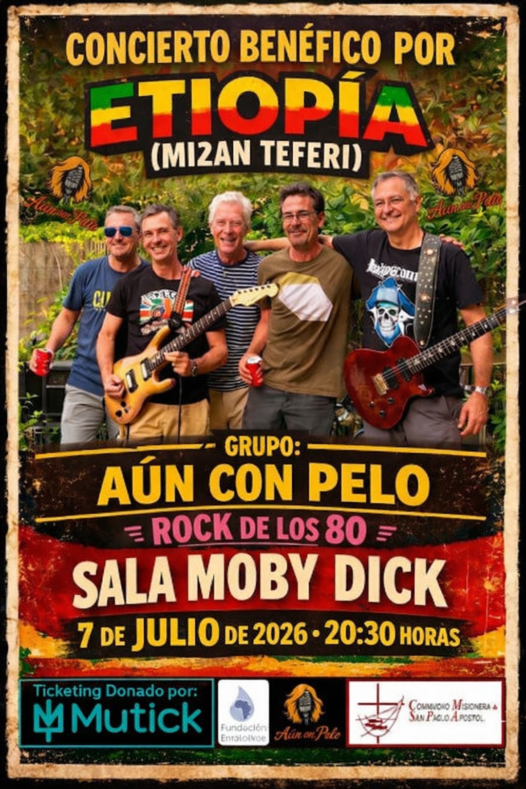 AÚN CON PELO - Concierto Benéfico EMALAIKAT en Madrid - Mutick