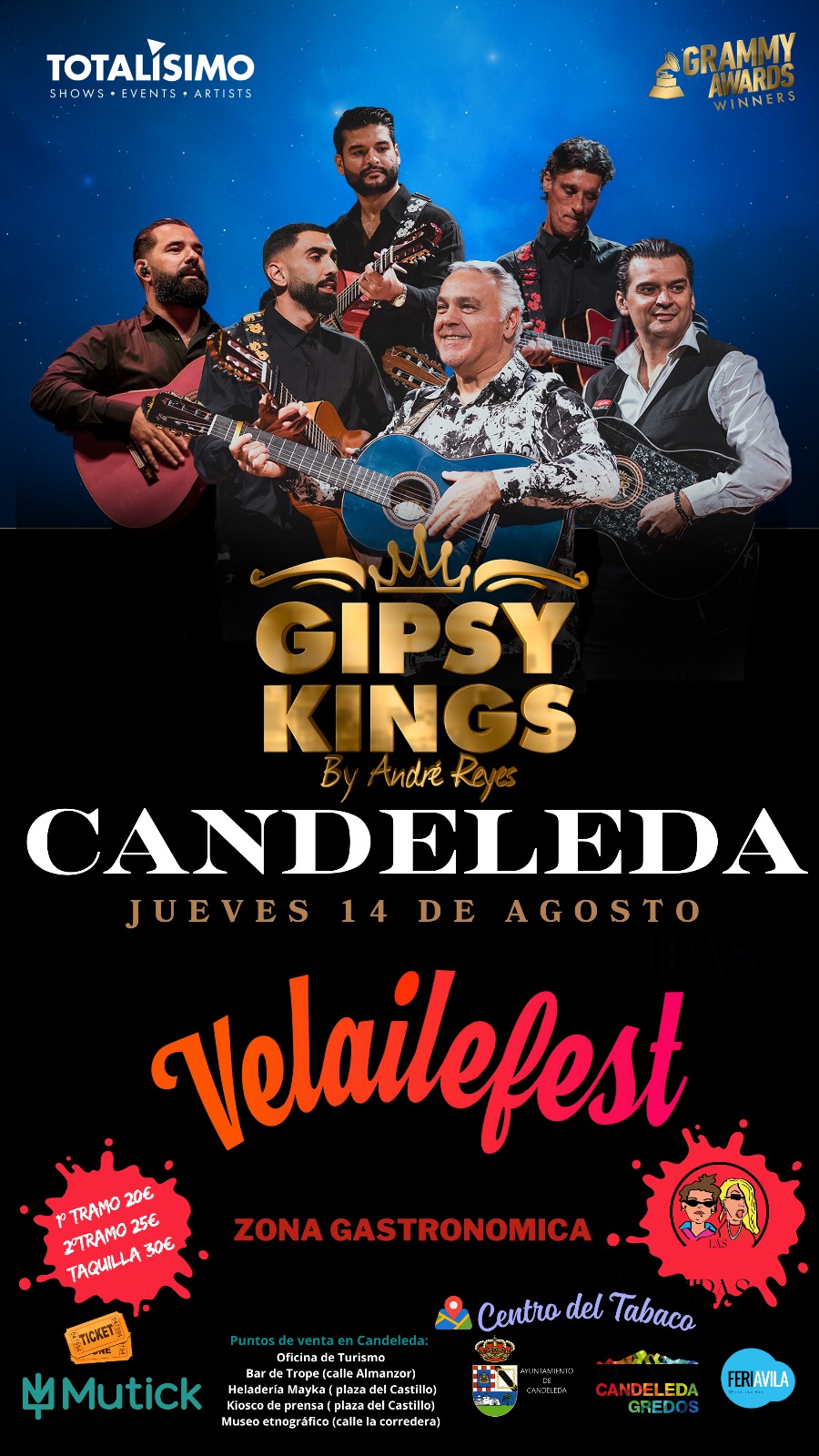 VELAILEFEST en Candeleda 2025 - Gipsy Kings  - Mutick