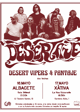 DESERTAJE: Desert Vipers + Pantaje en Albacete