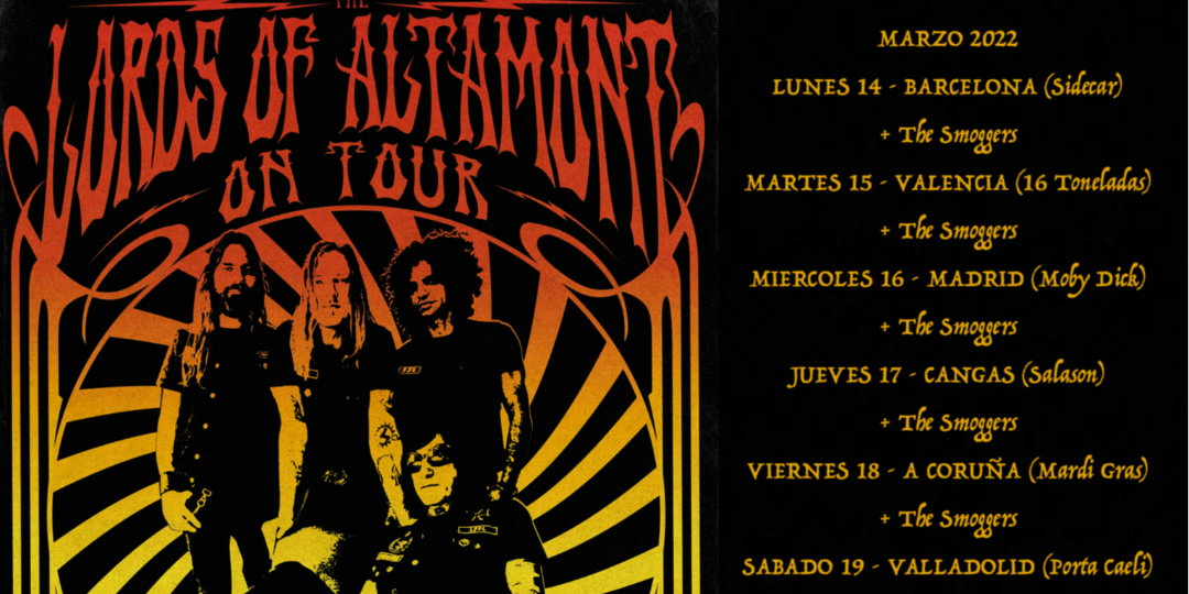 The Lords Of Altamont + The Smoggers en Cangas