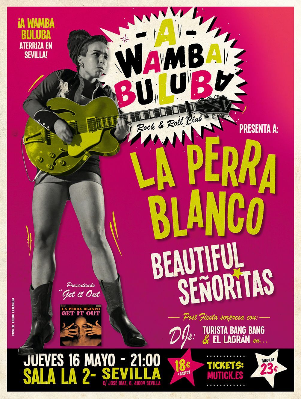 LA PERRA BLANCO + Beautiful Señorita en Sevilla - Mutick