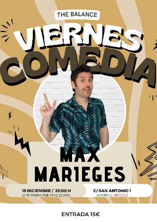 Noche de comedia con Max Marieges en Gijón 