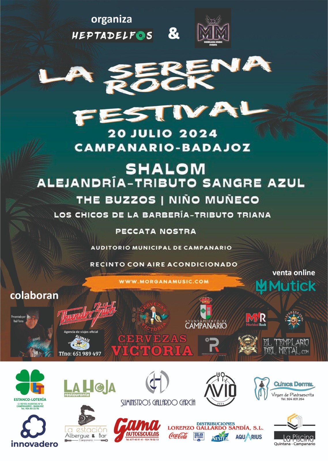 LA SERENA ROCK FESTIVAL en Badajoz - Mutick