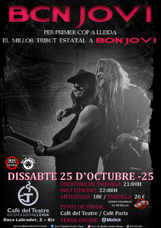 Bcn Jovi - tributo a Bon Jovi en LLeida 