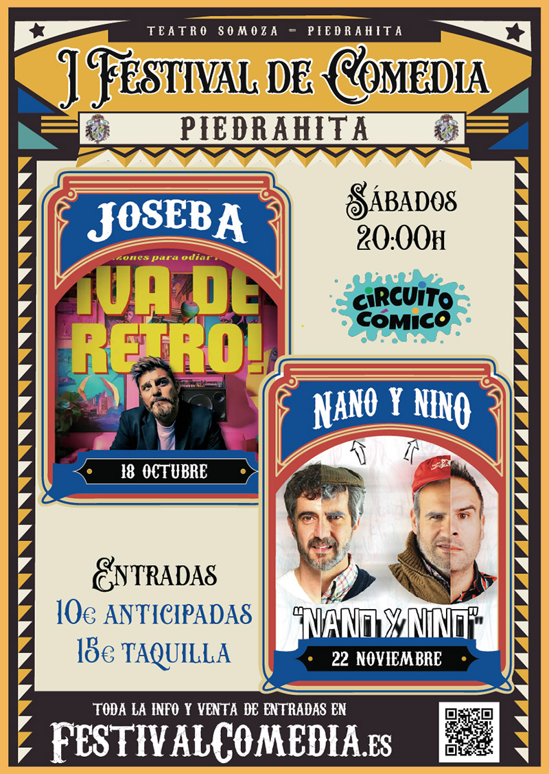 I FESTIVAL COMEDIA Monólogo Joseba en Piedrahita VA DE RETRO en Ávila - Mutick