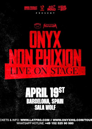 ONYX (USA) & Non Phixion en Barcelona