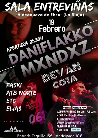 DANIFLAKKO + MXNDXZ + Devan Cota en Aldeanueva