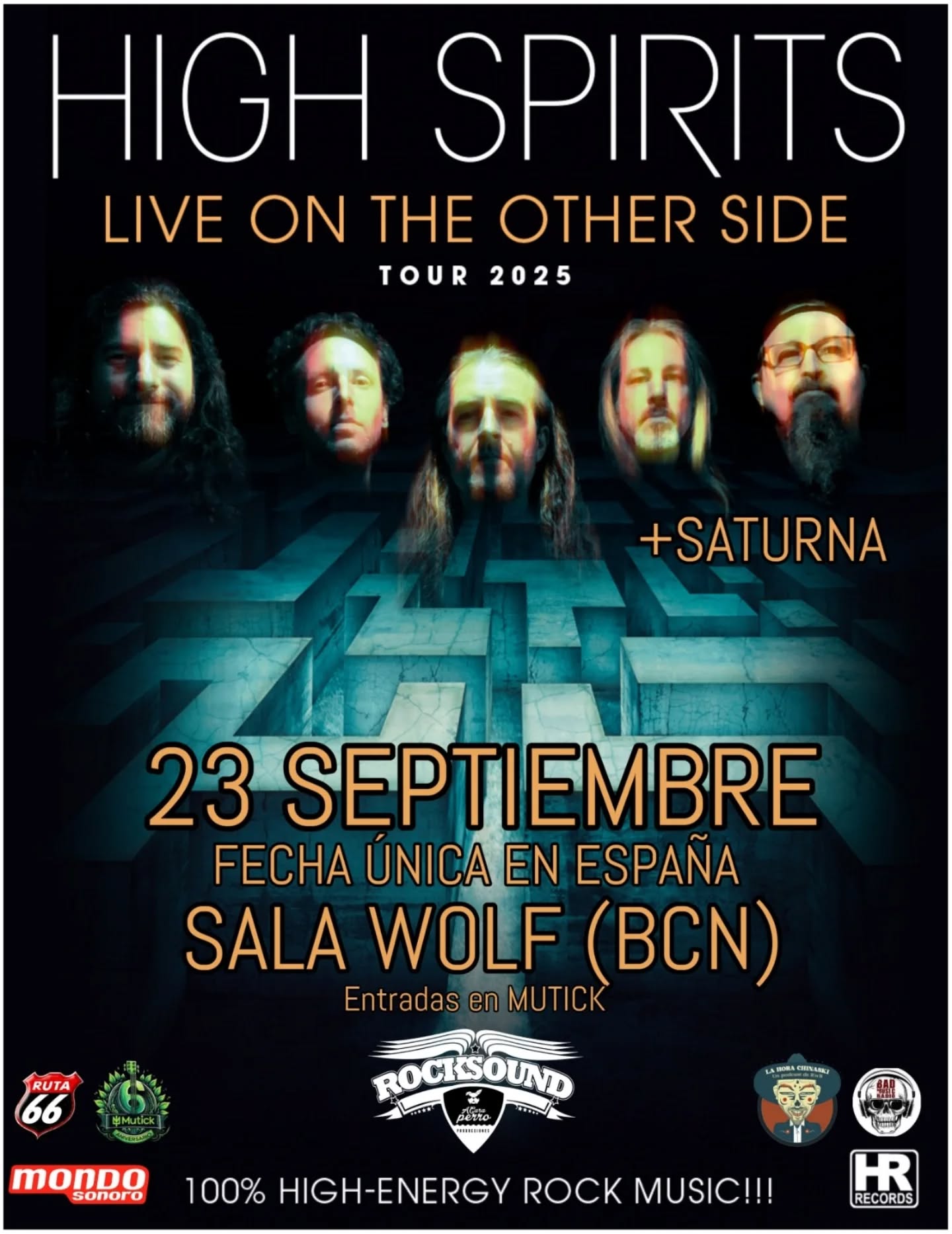 HIGH SPIRITS (USA) + Saturna en Barcelona - Mutick