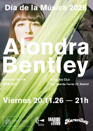 Día de la Música 2026: Alondra Bentley en Madrid 