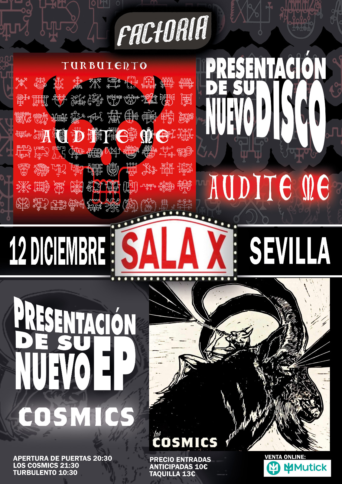 TURBULENTO + Los Cósmics en Sevilla - Mutick