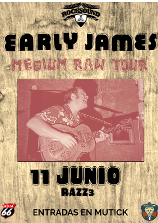 EARLY JAMES & BAND (USA) en Barcelona