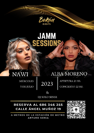 Jam Sessions con Alba Moreno, Nawi en Bakán - Madrid