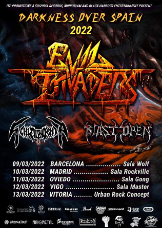 EVIL INVADERS + Schizophrenia + Blast Open en Oviedo 