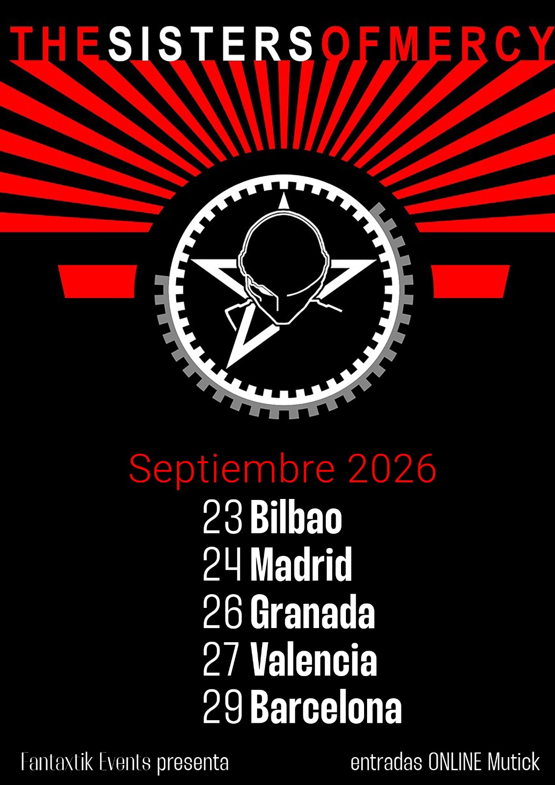 THE SISTERS OF MERCY (UK) en Granada - Mutick