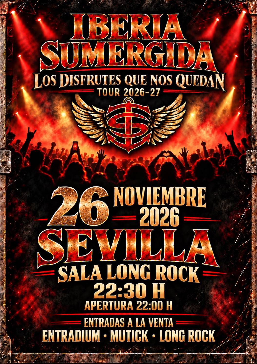 IBERIA SUMERGIDA - Tributo a H&eacute;roes del Silencio en Sevilla - Mutick