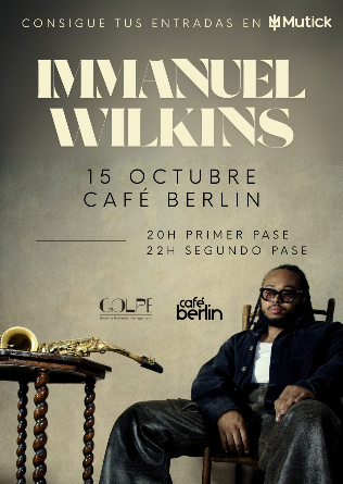 IMMANUEL WILKINS (USA) en Café Berlin Madrid - 20h 