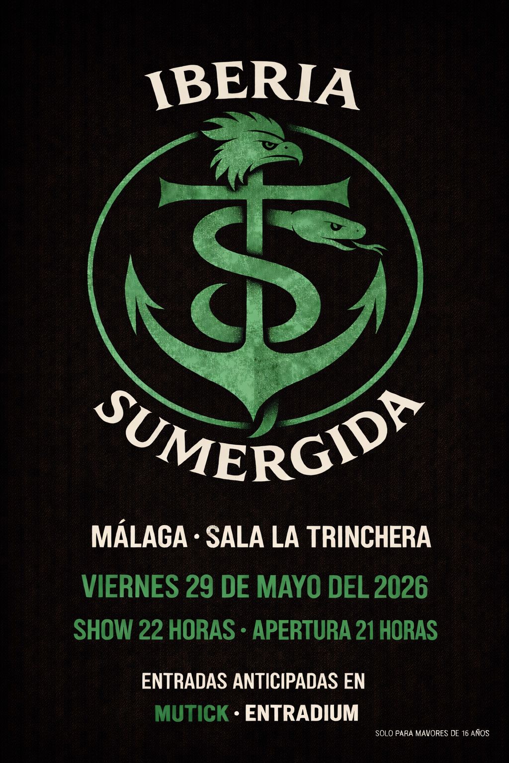 IBERIA SUMERGIDA - Tributo a H&eacute;roes del Silencio en M&aacute;laga - Mutick