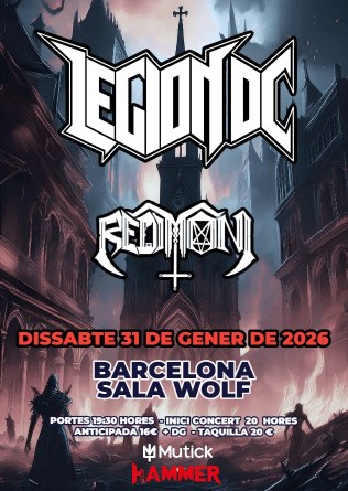 LEGION DC +  Redimoni en Barcelona