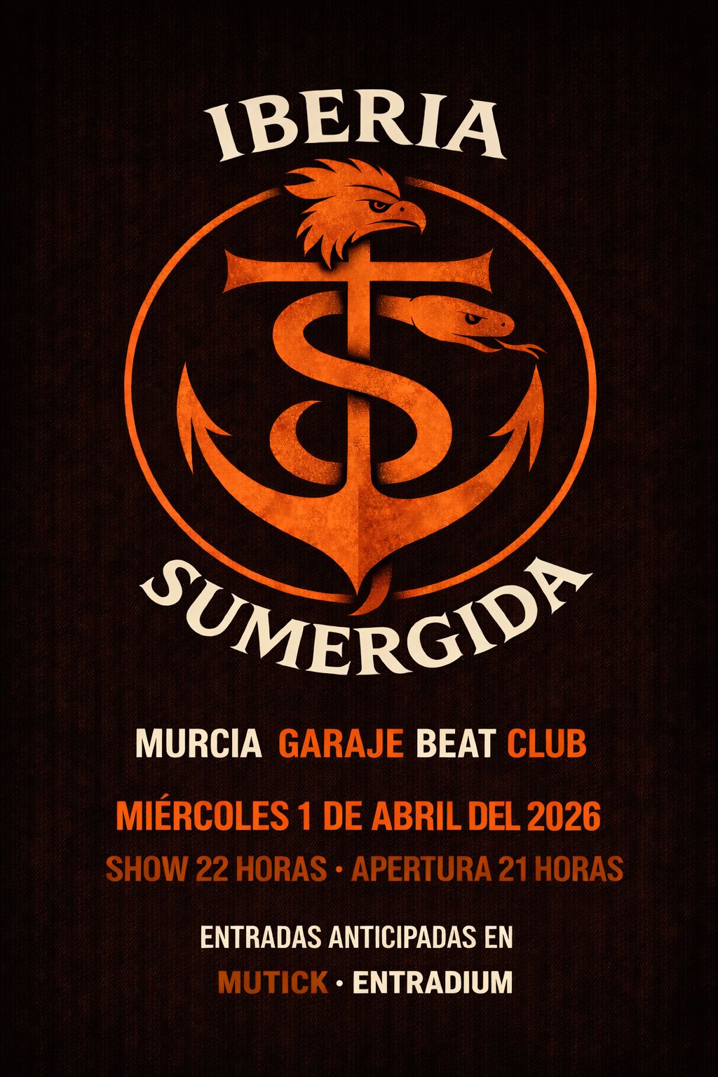 IBERIA SUMERGIDA - Tributo a H&eacute;roes del Silencio en Murcia - Mutick