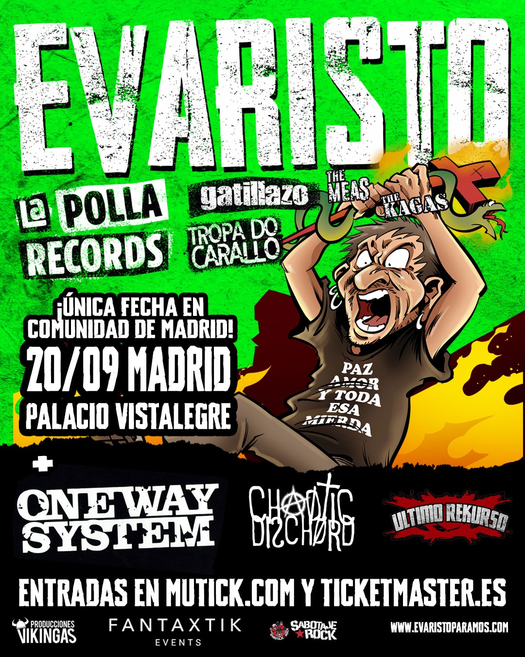 EVARISTO + Artistas Invitados en MADRID   - Mutick