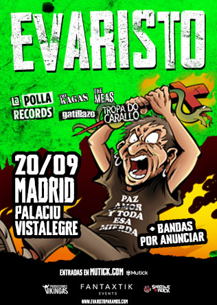 EVARISTO + Artistas Invitados en MADRID - Mutick