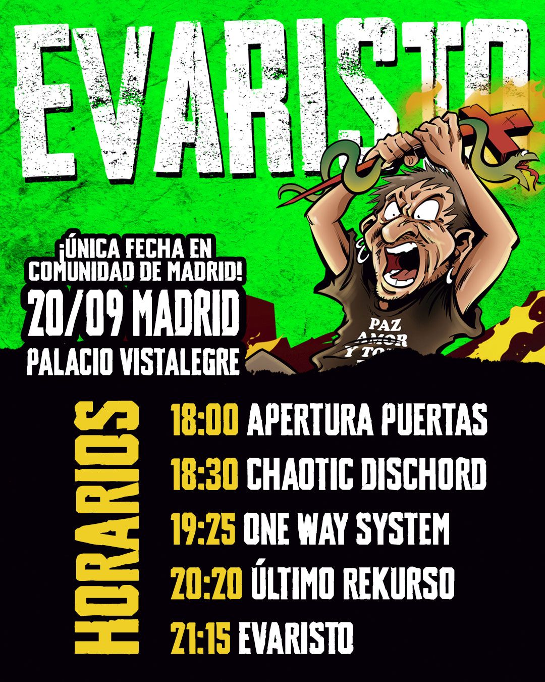 EVARISTO + Invitados en MADRID   - Mutick
