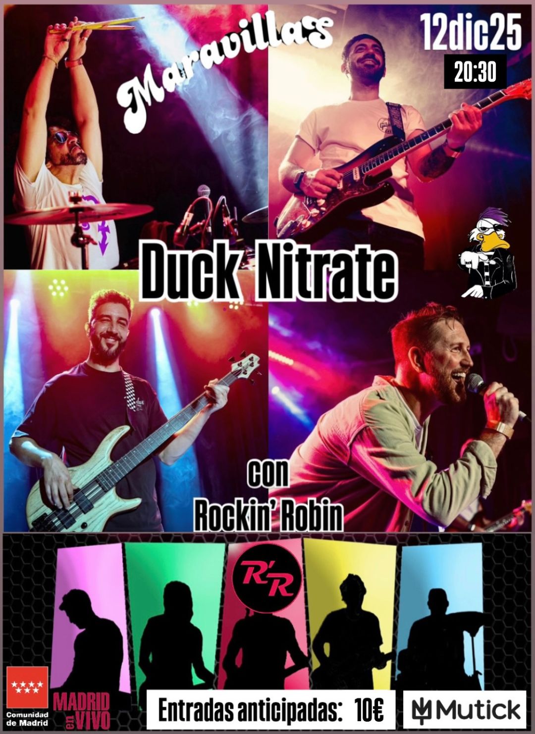Duck Nitrate + Rockin’ Robin en Madrid - Mutick