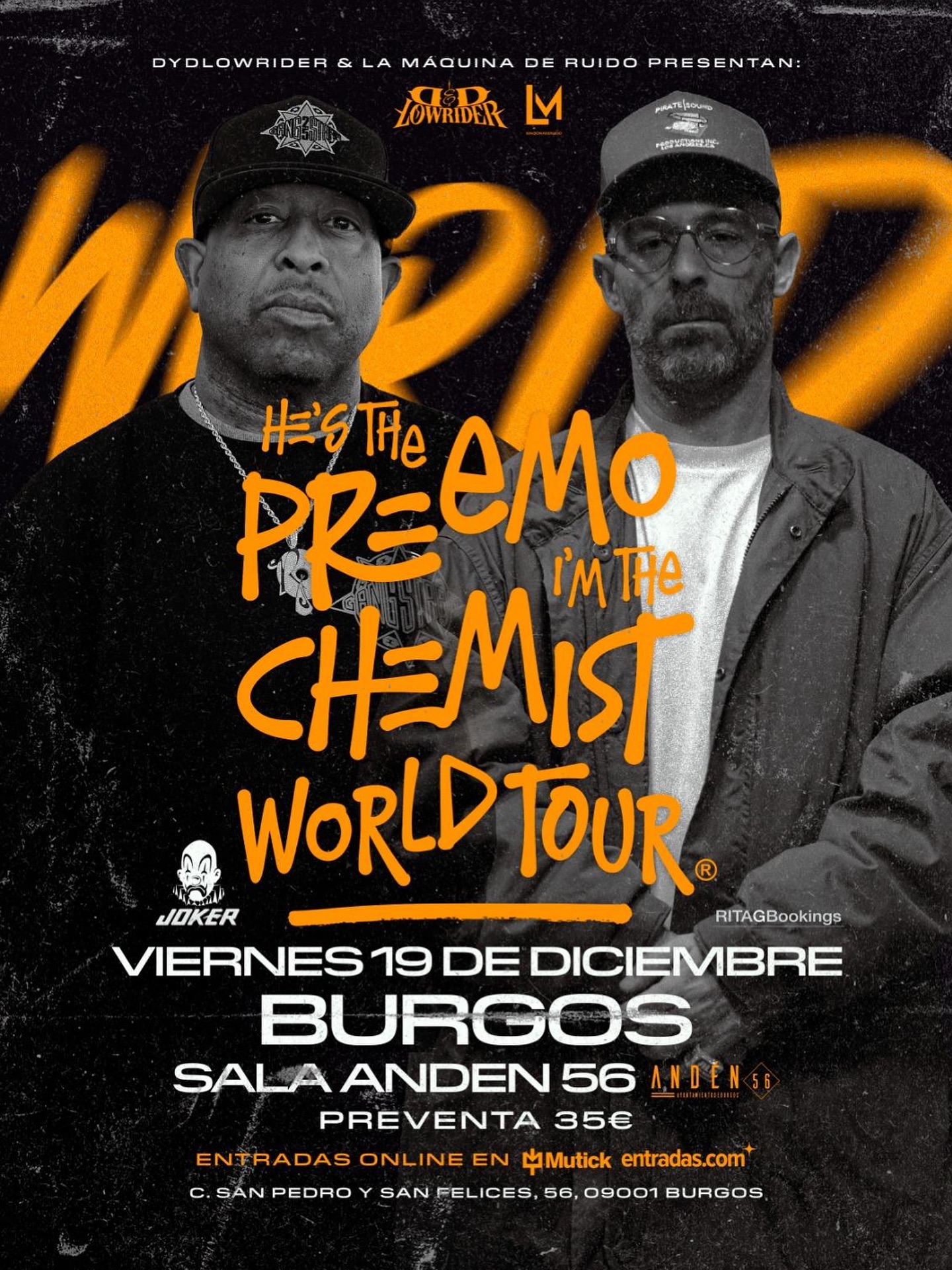 DJ PREMIER + THE ALCHEMIST en Burgos - Mutick