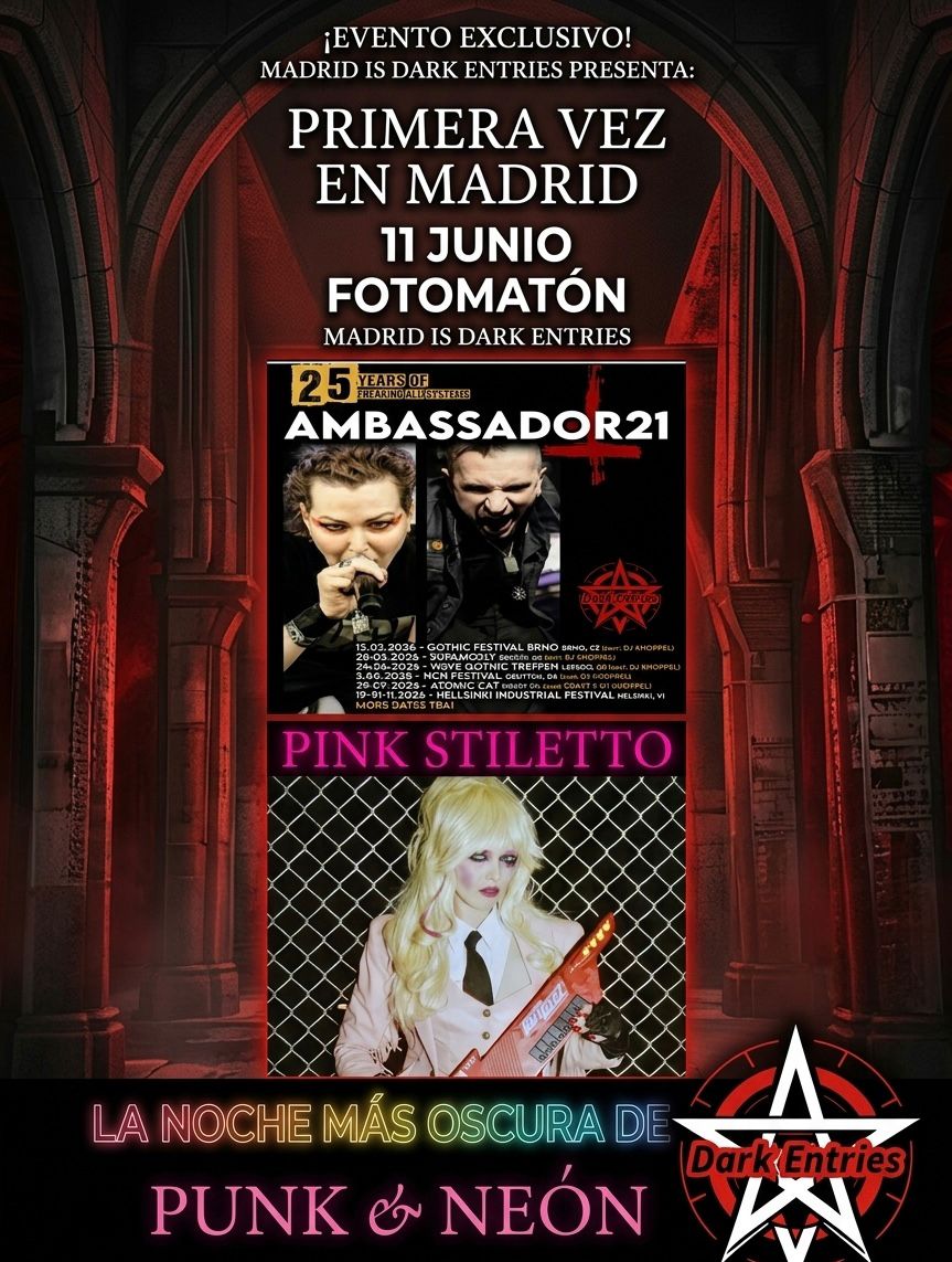 AMBASSADOR 21 + PINK STILETTO en Madrid - Mutick