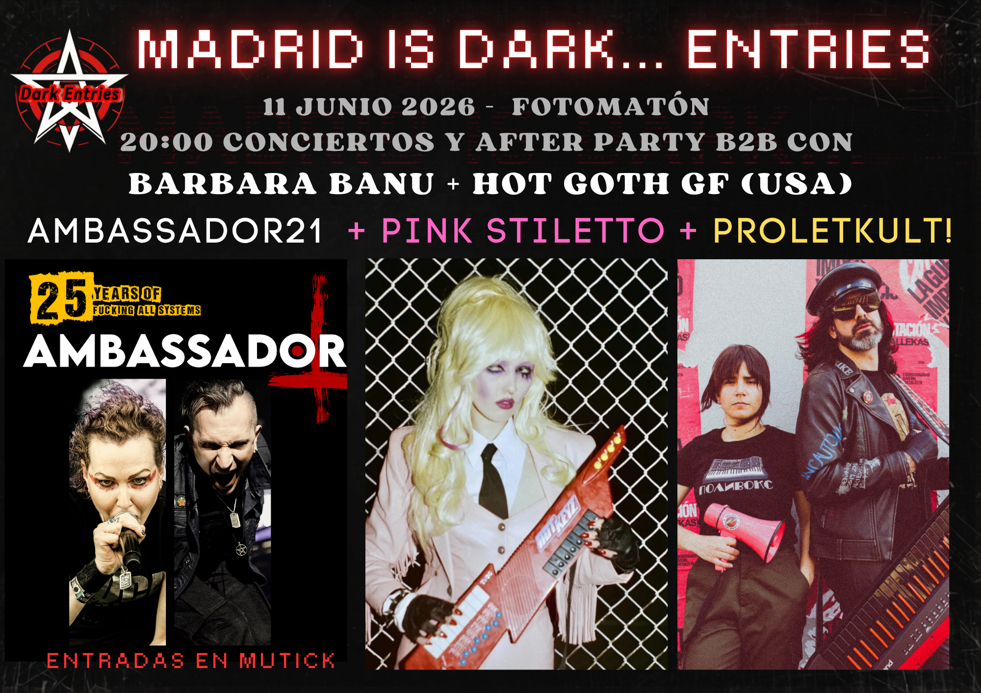 AMBASSADOR 21 + PINK STILETTO en Madrid - Mutick