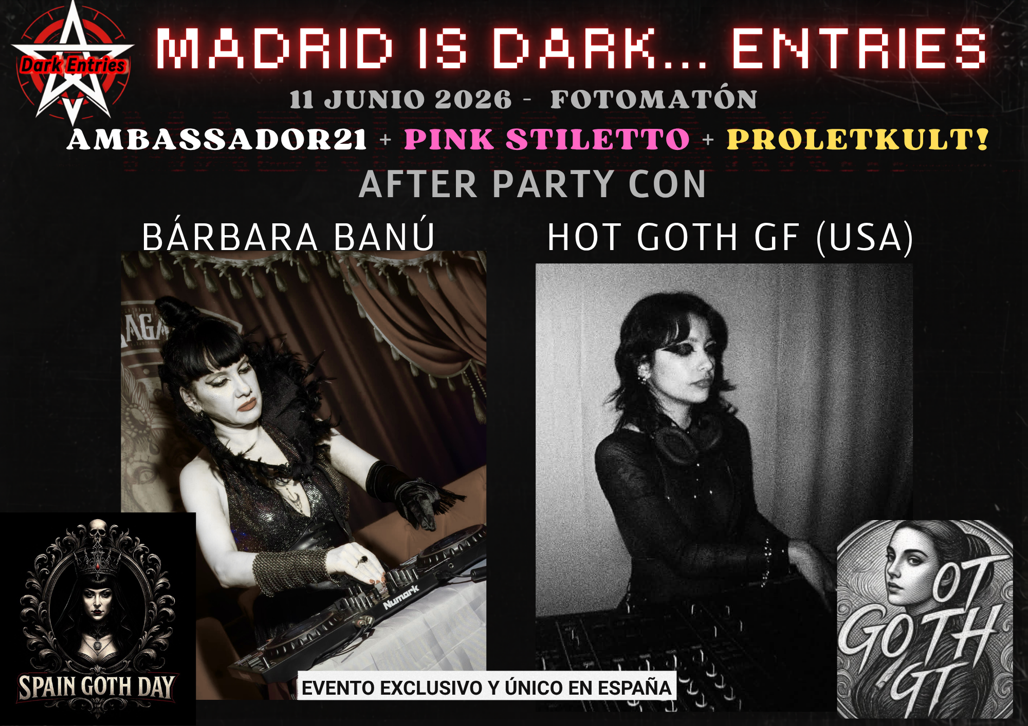 AMBASSADOR 21 + PINK STILETTO en Madrid - Mutick