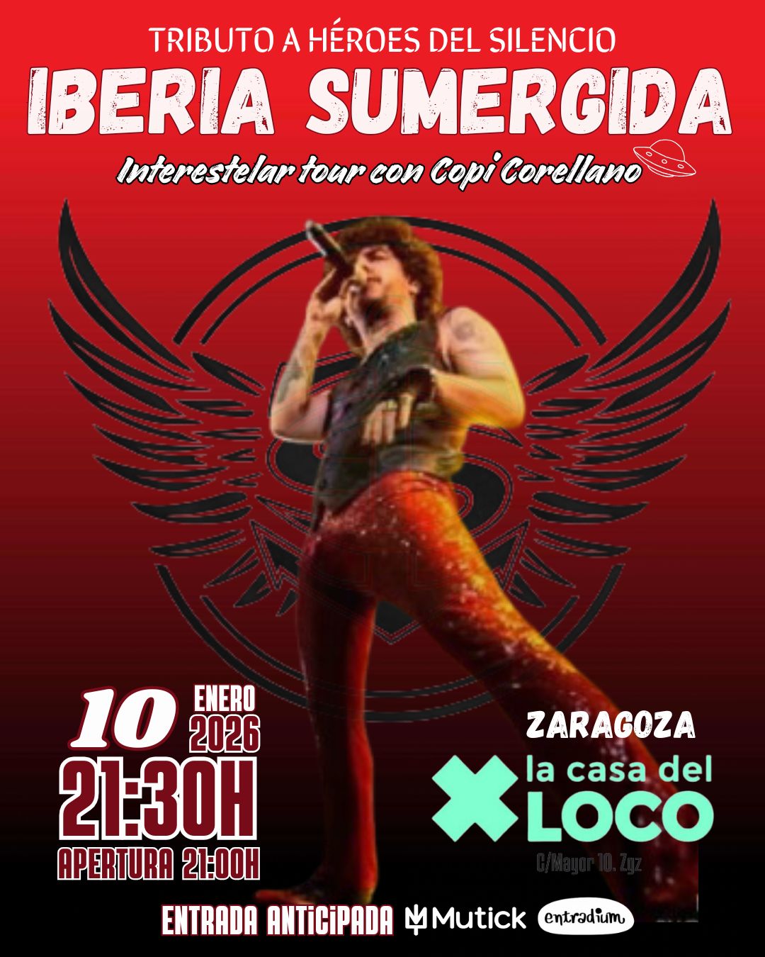 IBERIA SUMERGIDA - Tributo a Héroes del Silencio en Zaragoza - Mutick