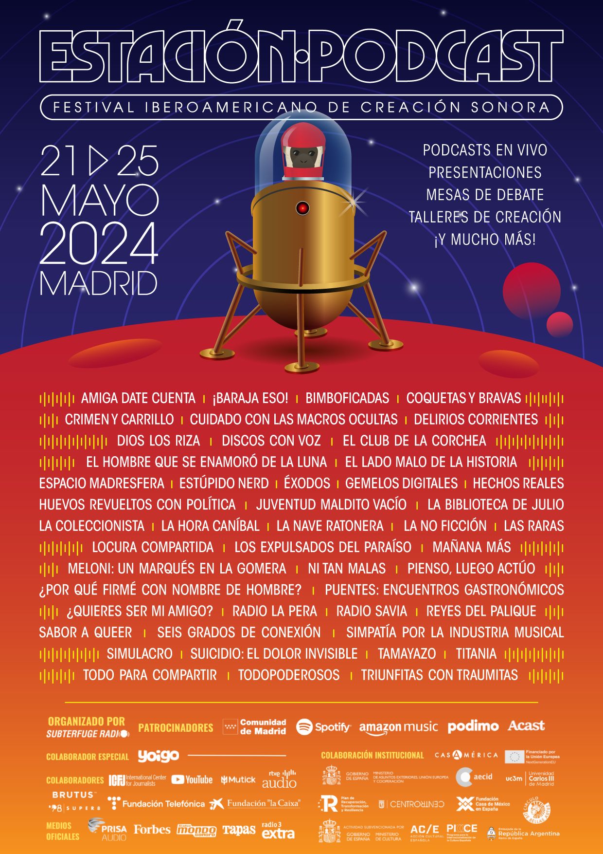 Estación Podcast 2024: El festival de creación sonora de Madrid - Mutick