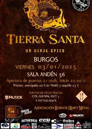 TIERRA SANTA en Burgos - BLACK FRIDAY